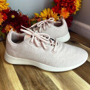 Allbirds Womens Wool Runners Classic Casual Lace-Up Shoe Sz 9 Off White Cream